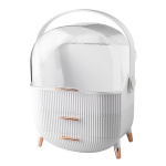 Priehľadný organizér na kozmetiku - biely